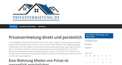 Desktop Screenshot of privatvermietung.de