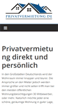 Mobile Screenshot of privatvermietung.de