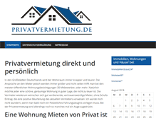 Tablet Screenshot of privatvermietung.de